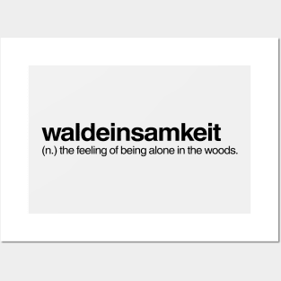 Waldeinsamkit Posters and Art